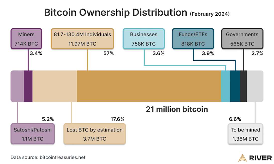 Bitcoin Ownership Distribution Diagram